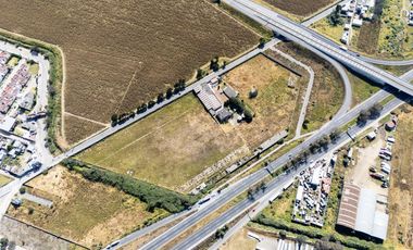 Venta de terreno comercial en TOLUCA-TENANGO  KM 17.5 , con nave industrial