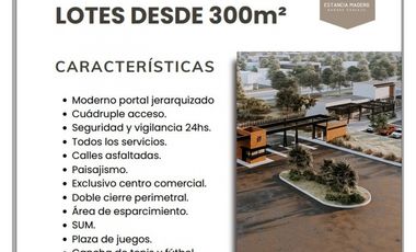 VENTA LOTES- ESTANCIA MADERO- GUAYMALLEN