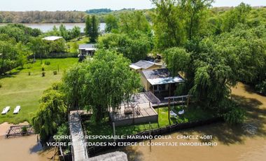 ISLA PRIVADA EN VENTA SOBRE EL RÍO SAN ANTONIO | 2.010 M² CON 4 CABAÑAS