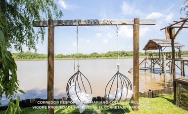 ISLA PRIVADA EN VENTA SOBRE EL RÍO SAN ANTONIO | 2.010 M² CON 4 CABAÑAS