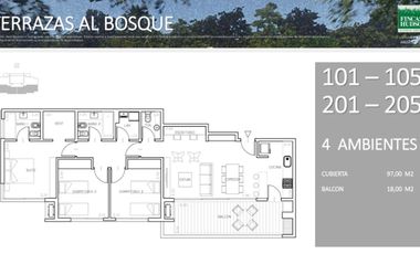 Departamento a estrenar en Terrazas al Bosque