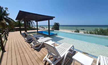 Departamento en venta, San Bruno, Telchac Puerto, Yucatan, frente al mar