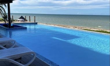 Departamento en venta, San Bruno, Telchac Puerto, Yucatan, frente al mar