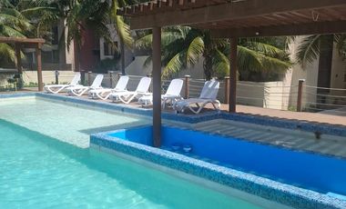Departamento en venta, San Bruno, Telchac Puerto, Yucatan, frente al mar