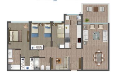 Departamento en Arriendo en Condominio Vista Golf