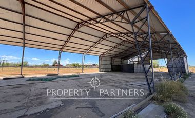 Terreno con galpon industrial frente a ruta 5 sur
