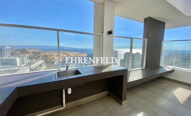 Costa de Montemar, Concón. Departamento con vista poniente.