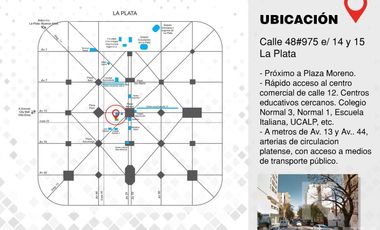 Departamento en Venta 2 ambientes en La Plata