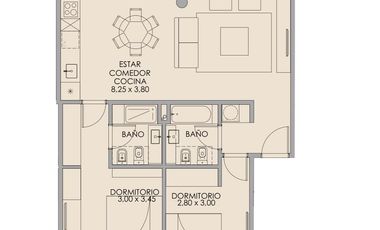 Departamento en Barrio Vicente López