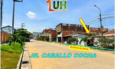 00700 - VENDO TERRENO A UNA CUADRA DEL HOSPITAL REGIONAL DE PUCALLPA