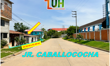 00700 - VENDO TERRENO A UNA CUADRA DEL HOSPITAL REGIONAL DE PUCALLPA