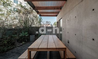 Residencia de autor con jardín y terrazas en la Condesa
