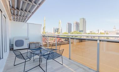 Alquiler Departamento dúplex 4 ambientes con cochera -  4 balcones en BA HOUSES Puerto Madero