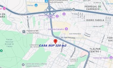 CASA EN VENTA EN  CD. MEXICO-TLALPAN COLONIA MIGUEL HIDALGO SUP 320 m2