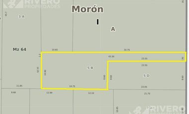 Terreno en venta en moron norte - ideal constructor