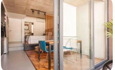 Palermo, Carranza 1900, 1 amb, 38m2, u$s 700 + expensas ( Nov 2025= $ 280,000) + servicios.  (alq min 3 meses)