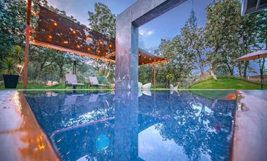 Casa de una planta amueblada  con Alberca en El Palomar Lujo sur