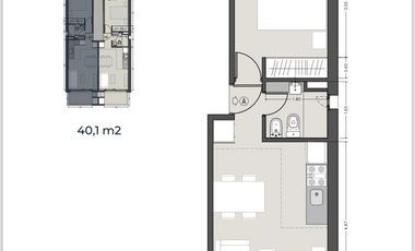 venta departamento un dormitorio pronta posesión en lourdes