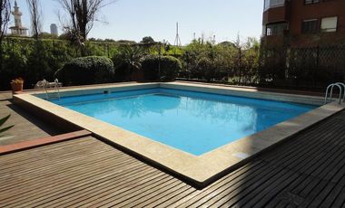 3 AMBIENTES TORRE AMOBLADO CON AMENITIES Y COCHERA FIJA