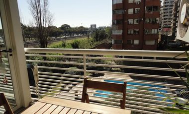 3 AMBIENTES TORRE AMOBLADO CON AMENITIES Y COCHERA FIJA