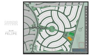 Lote en venta en barrio San Felipe Canning