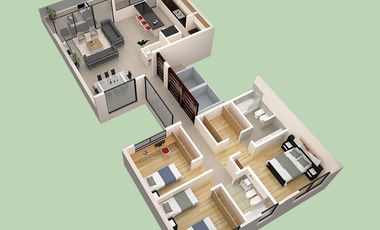 Venta de piso 4 ambientes con balcón aterrazado en Quilmes