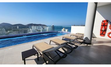 Apartamento vista al mar con permiso de turismo Rodadero Sur- 005