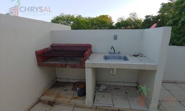 Renta de Departamento  amueblado en Fraccionamiento Punta Laguna