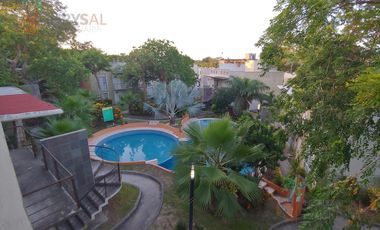 Renta de Departamento  amueblado en Fraccionamiento Punta Laguna