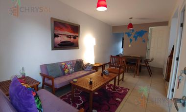 Renta de Departamento  amueblado en Fraccionamiento Punta Laguna