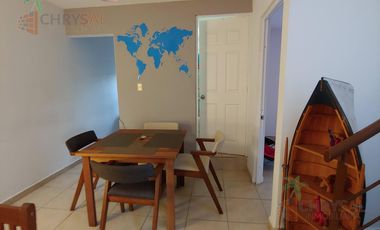 Renta de Departamento  amueblado en Fraccionamiento Punta Laguna