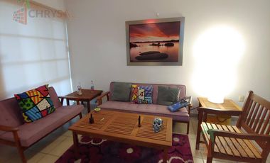 Renta de Departamento  amueblado en Fraccionamiento Punta Laguna