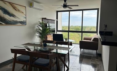 RENTA DE DEPARTAMENTO AMUEBLDO CON AMENIDADES,CONKAL,YUCATAN