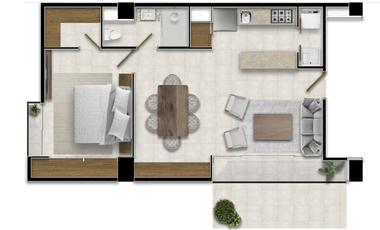 Departamento en venta en Central Garden