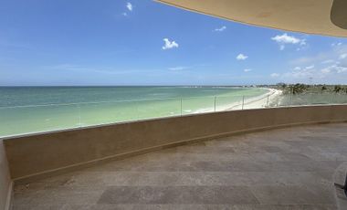 Departamento en venta frente al mar de Telchac Puerto, Yucatán