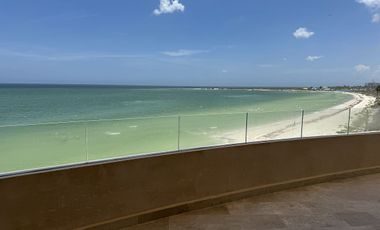 Departamento en venta frente al mar de Telchac Puerto, Yucatán