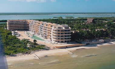 Departamento en venta frente al mar de Telchac Puerto, Yucatán