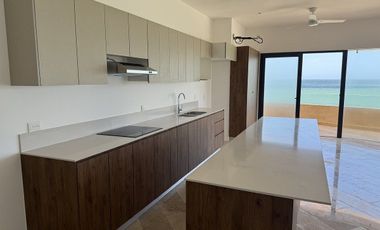 Departamento en venta frente al mar de Telchac Puerto, Yucatán