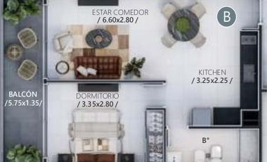 MAPA 07, DEPTO EN DÚPLEX 2D 2B EXT. EN CONSTR C/TERR. Y BALCÓN EN GRAL PAZ !