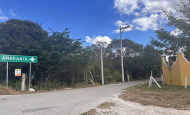 Venta de terreno en Amaranta Conkal, Mérida Yucatán
