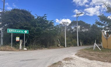 Venta de terreno en Amaranta Conkal, Mérida Yucatán