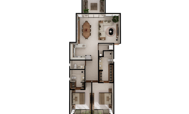 Departamento en renta planta baja Pájaro en piedra