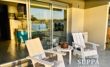 DEPARTAMENTO DE 2 AMBIENTES EN LAGOON PILAR CON TERRAZA  HERMOSA VISTA A LA LAGUNA