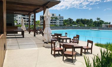 DEPARTAMENTO DE 2 AMBIENTES EN LAGOON PILAR CON TERRAZA  HERMOSA VISTA A LA LAGUNA