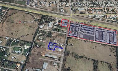 Galpón 560 mts2 en lote de 2500 mts,  en cercanías de la estación YPF y la ruta 65
