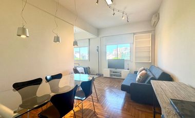 Alquiler monoambiente luminoso al frente, corto o largo plazo- RETIRO.