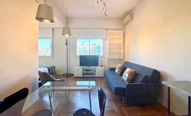 Alquiler monoambiente luminoso al frente, corto o largo plazo- RETIRO.