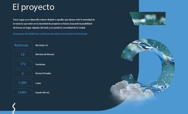 Terreno - 5 Lagos - Barrio cerrado - Ibarlucea