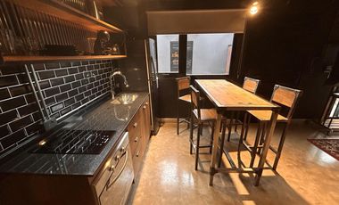Departamento en alquiler a estrenar equipado y amueblado, estilo loft industrial