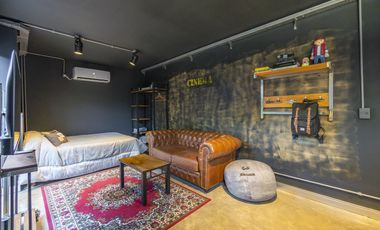 Departamento en alquiler a estrenar equipado y amueblado, estilo loft industrial